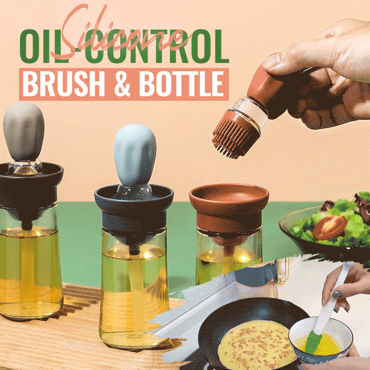 Kitchen Oil Bottle with Brush | Bowlift