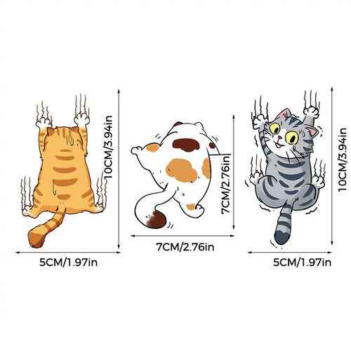 BowLift | Cute Cat Cartoon Car Sticker