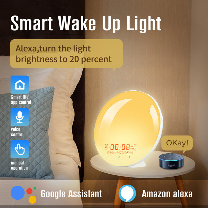 Intelligent wake-up light with sunrise simulation