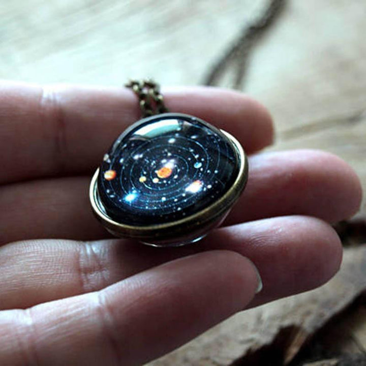 BowLift | Double-Sided Glass Galaxy Necklace