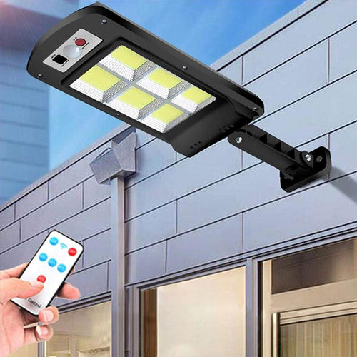 200W Outdoor Solar LED Lamp with Remote Control, Motion and Twilight Sensor | Bowlift