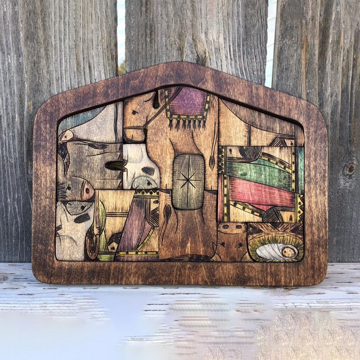 BowLift | Wooden Jesus Puzzle Set
