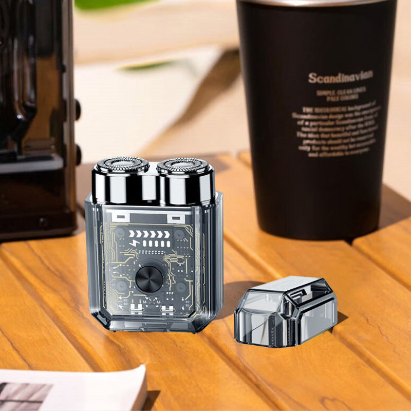 BowLift | Transparent Mini Dual-Head Electric Shaver