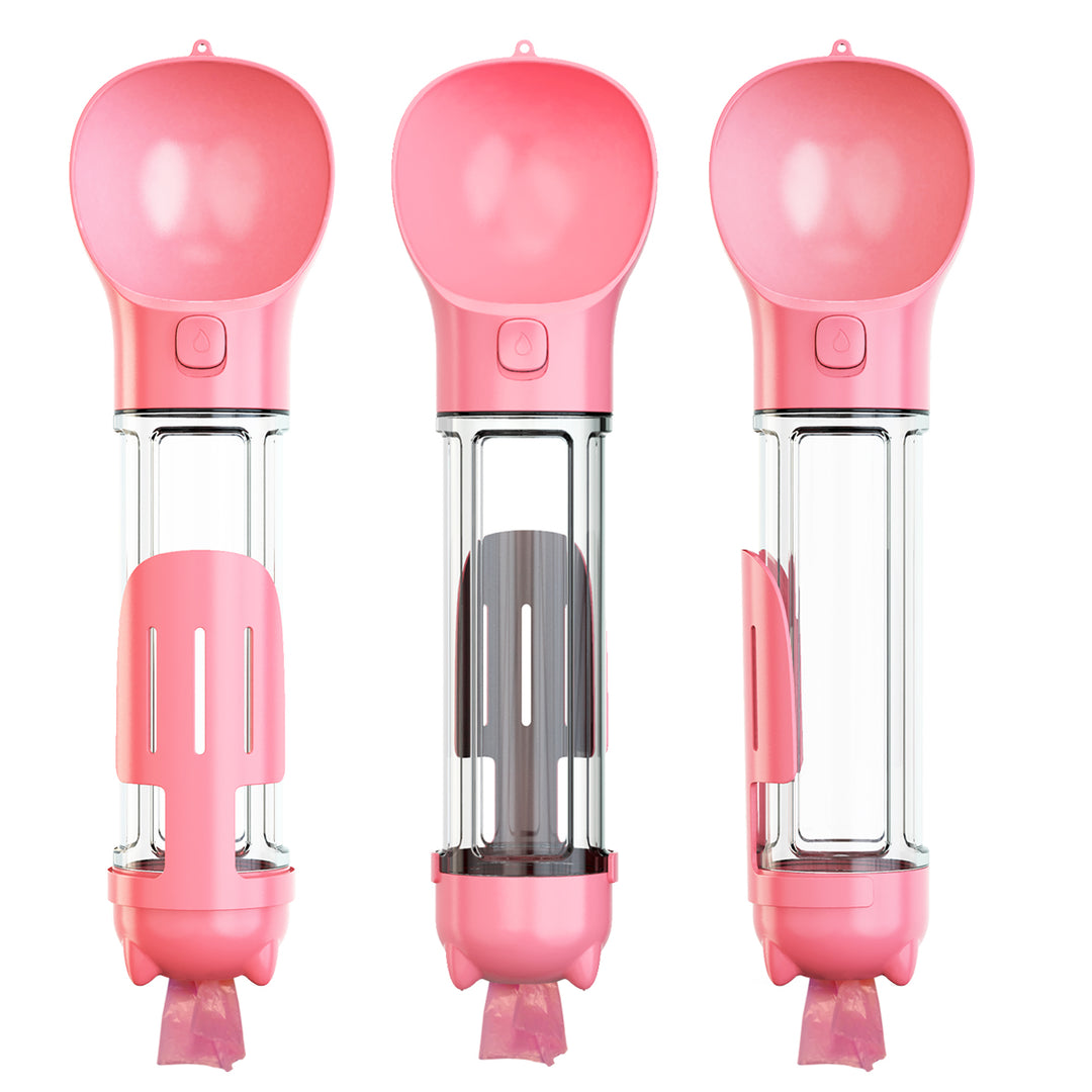 Portable 500ml Pet Water Bottle with Travel Bag