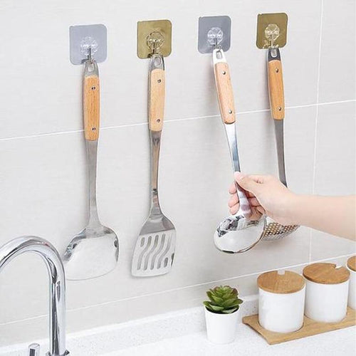 Self-Adhesive Wall Hooks, 10/20/30-Piece Options