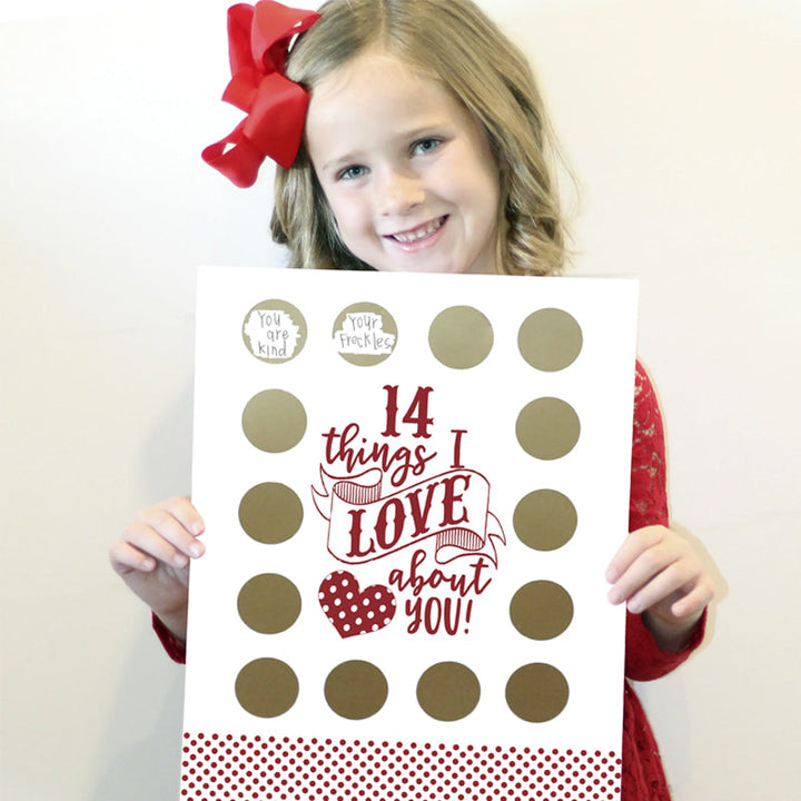 BowLift | Valentine's Scratching Advent "14 Things I Love About You!"
