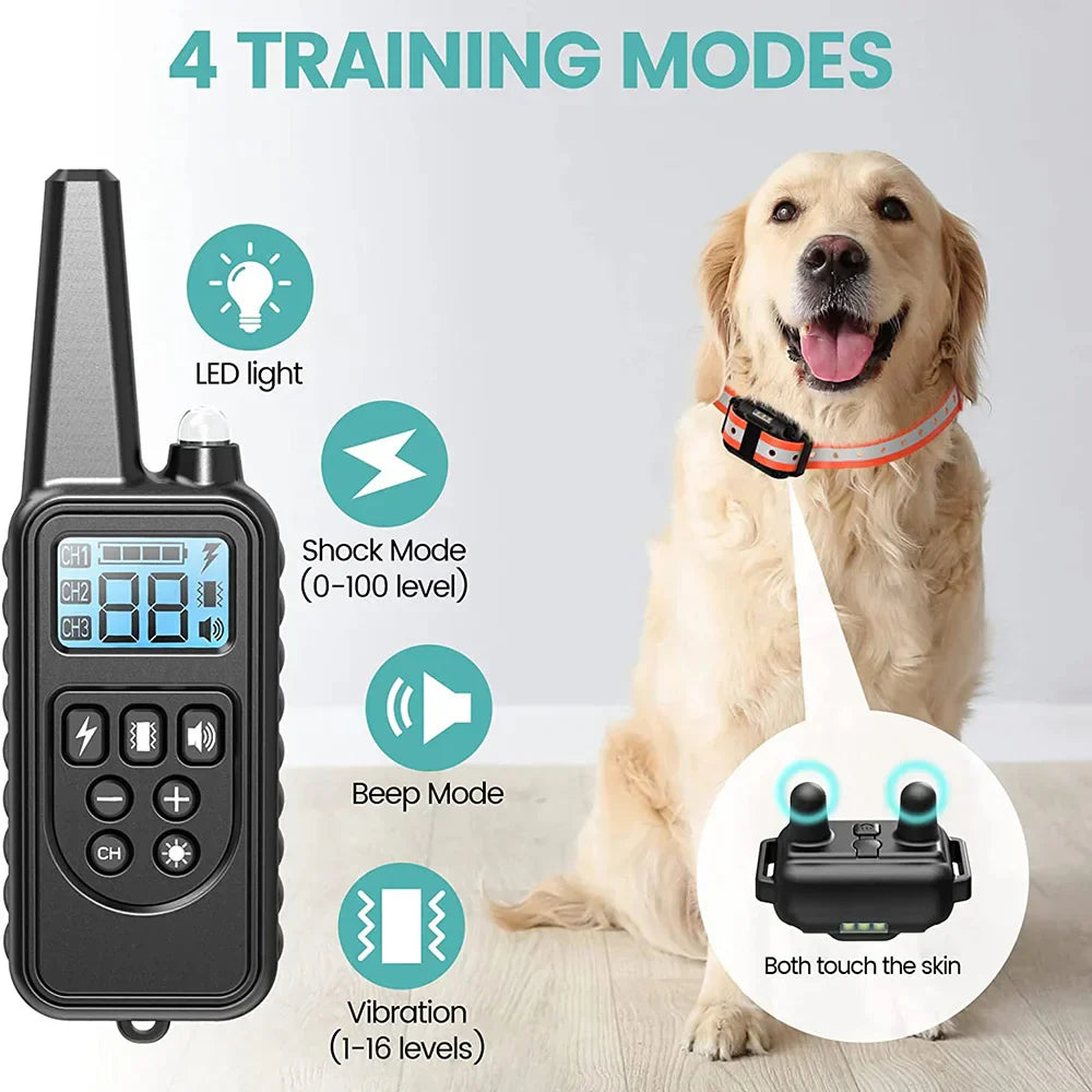 BowLift | 800M Rechargeable Electric Dog Training Collar | Waterproof, Remote Control & Ideal for Effective Dog Training