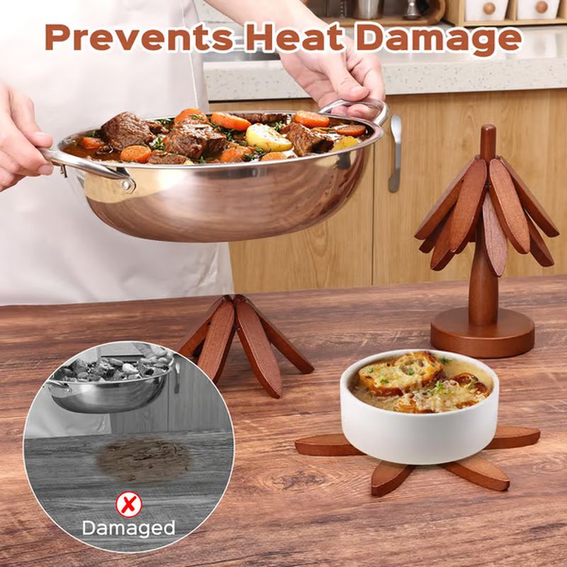 BowLift | High quality heat resistant natural wood placemats and coasters