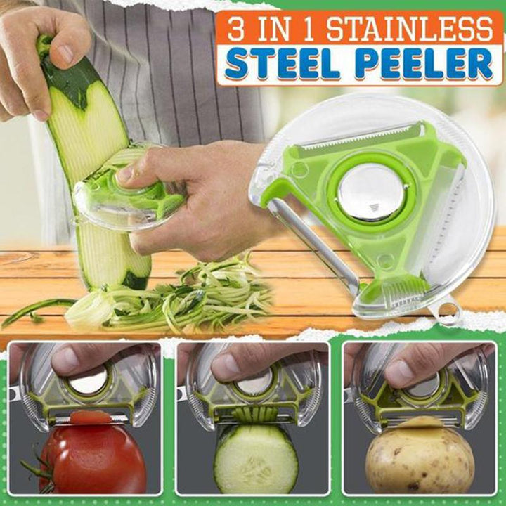 BowLift | 3 in 1 Stainless Steel Peeler