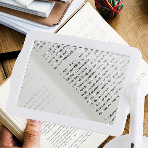BowLift | Hands-Free LED Desk Magnifier – 3X Magnification for Precision Work