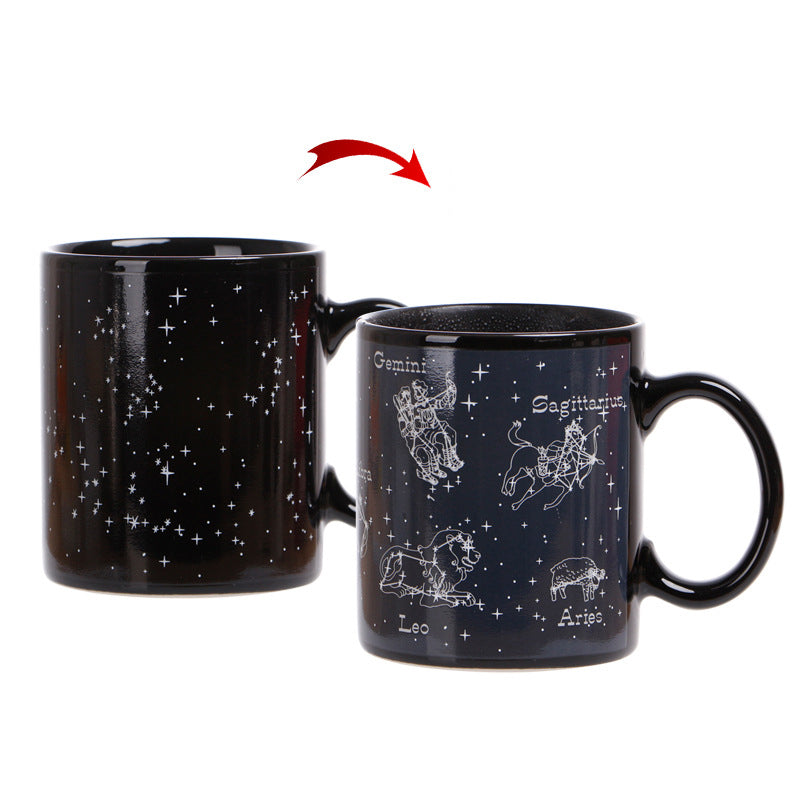Heat-sensitive temperature-change Starry Mug | Bowlift