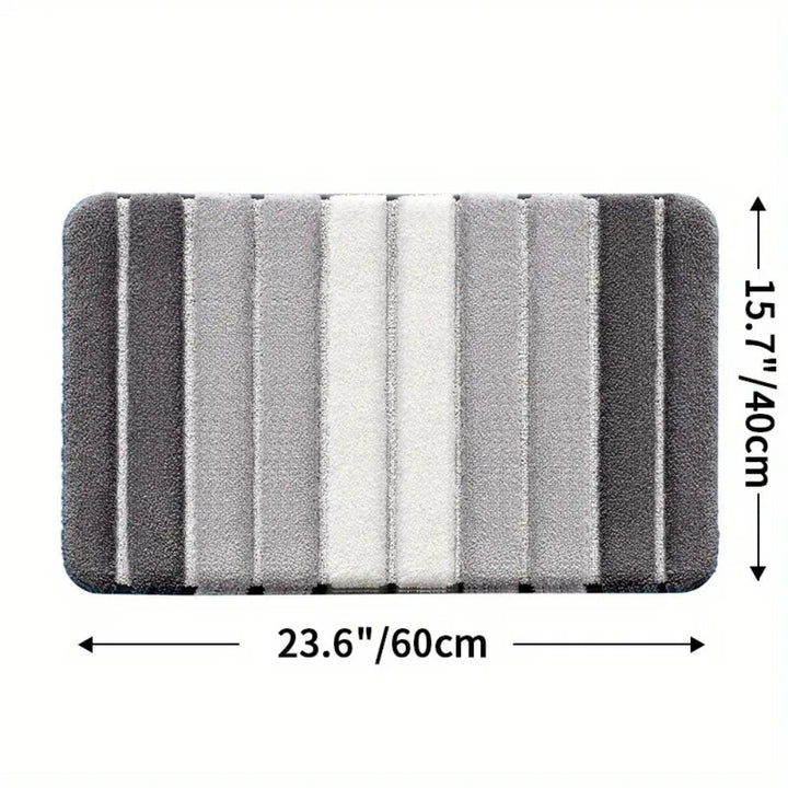 BowLift | Lumiere Striped Absorbent Bath Mat