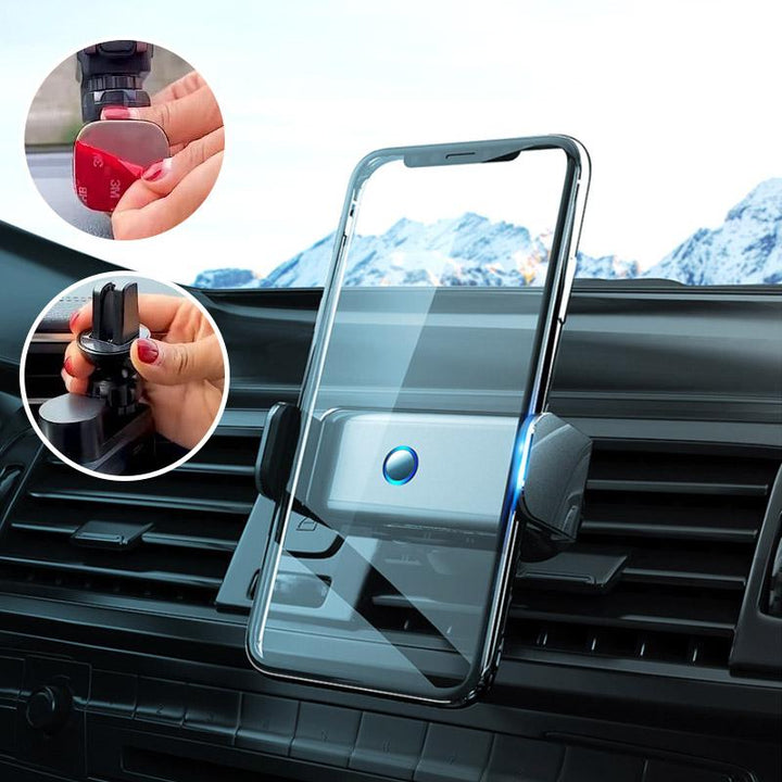 Adaptive phone holder with 360-degree rotation | Bowlift