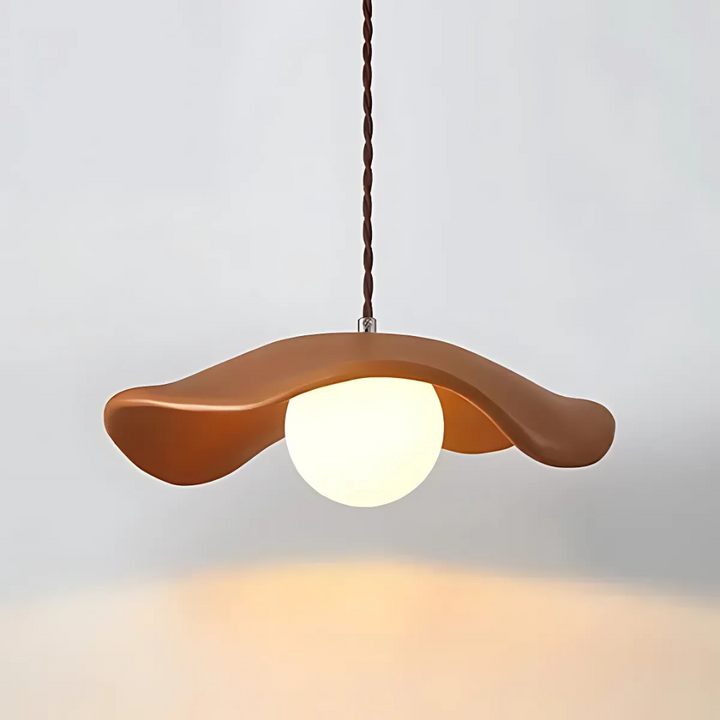 Wabi-Sabi Metal Pendant Lamp with Warm G9 LED Light