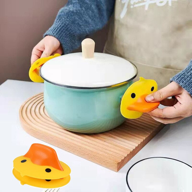 BowLift | 2Pcs Yellow Duck Potholder