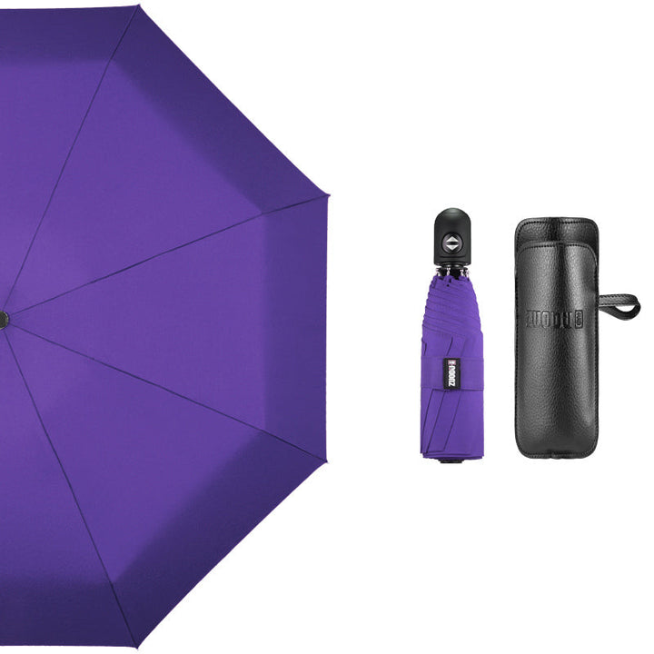 BowLift | Super Portable Auto Open/Close Windproof Umbrella with 12 Ribs, 5-Fold & Ergonomic Handle