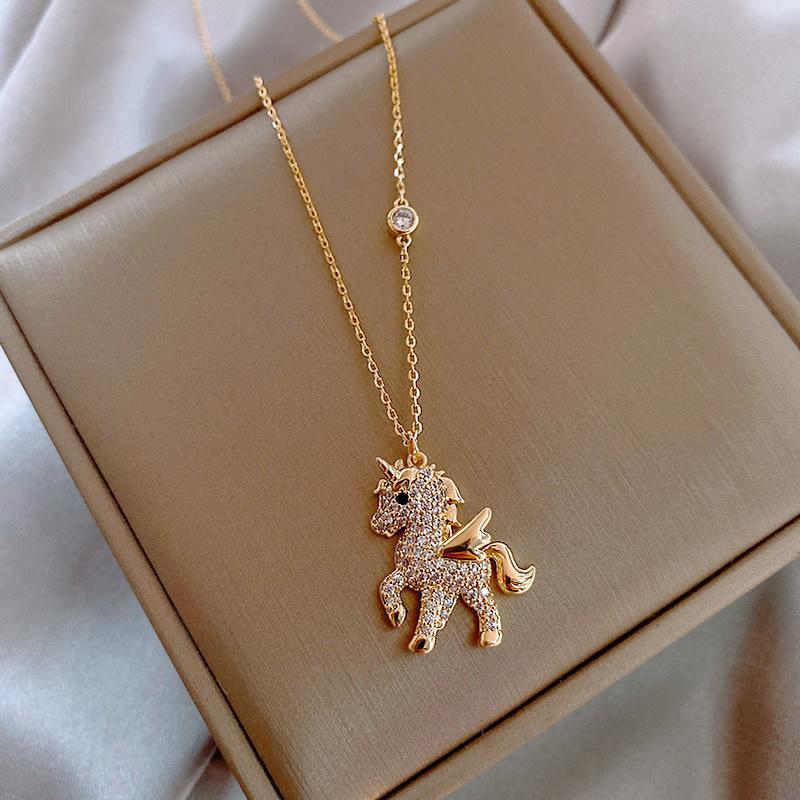 BowLift | Beautiful Angel Horse Pendant Necklace