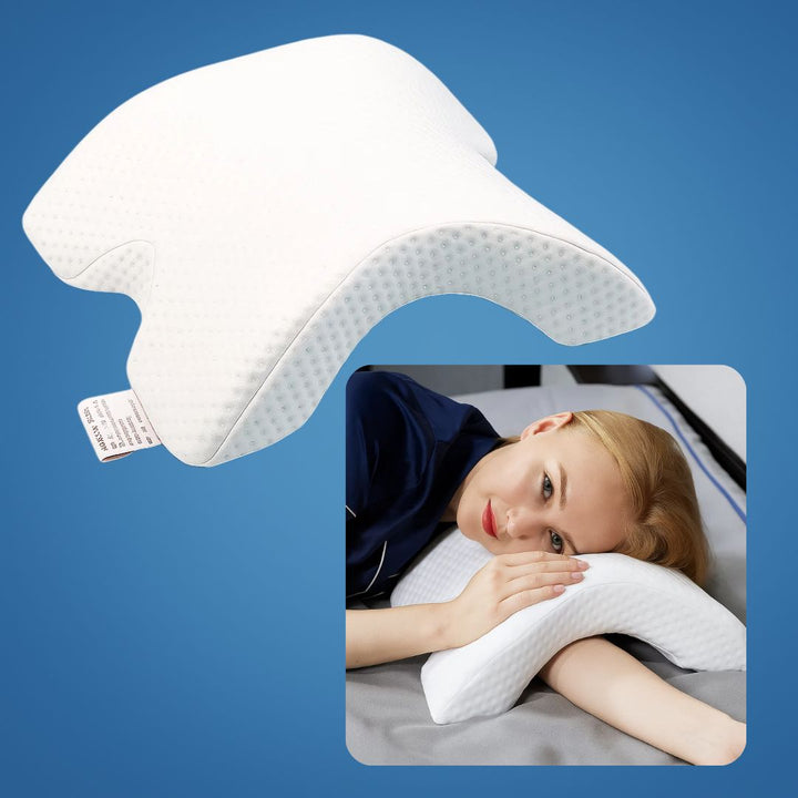 Spine Relief & Posture Alignment – Contour Memory Foam – Pain-Free Deep Sleep Support Bowlift