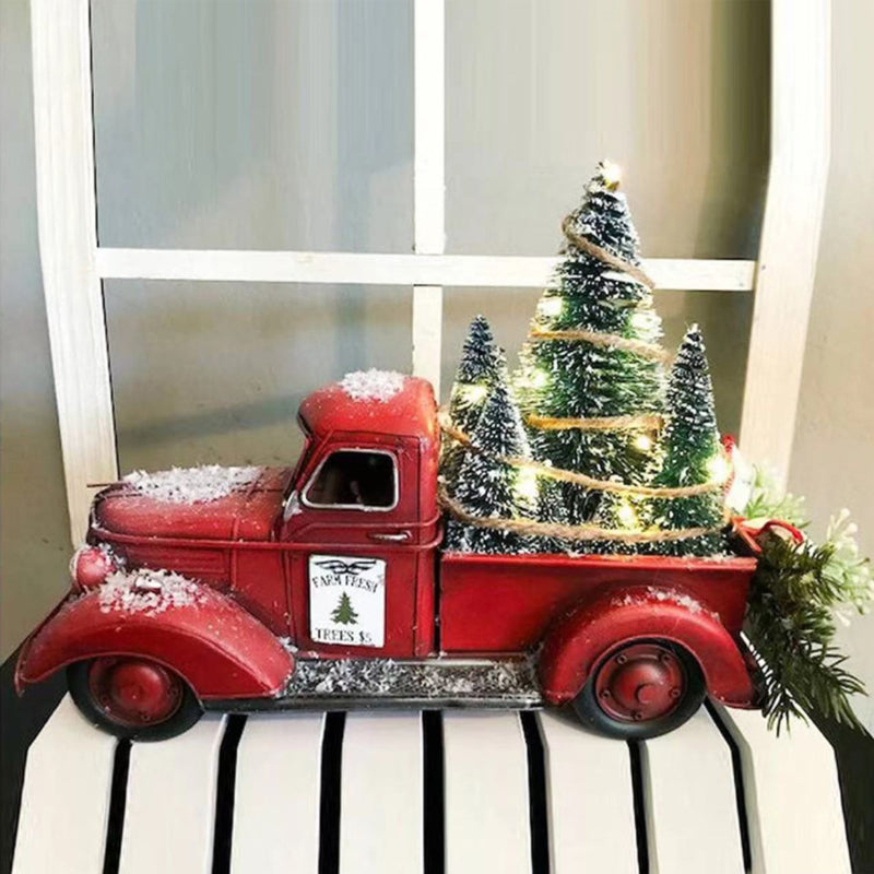 BowLift | Red Farm Truck Christmas Decorations