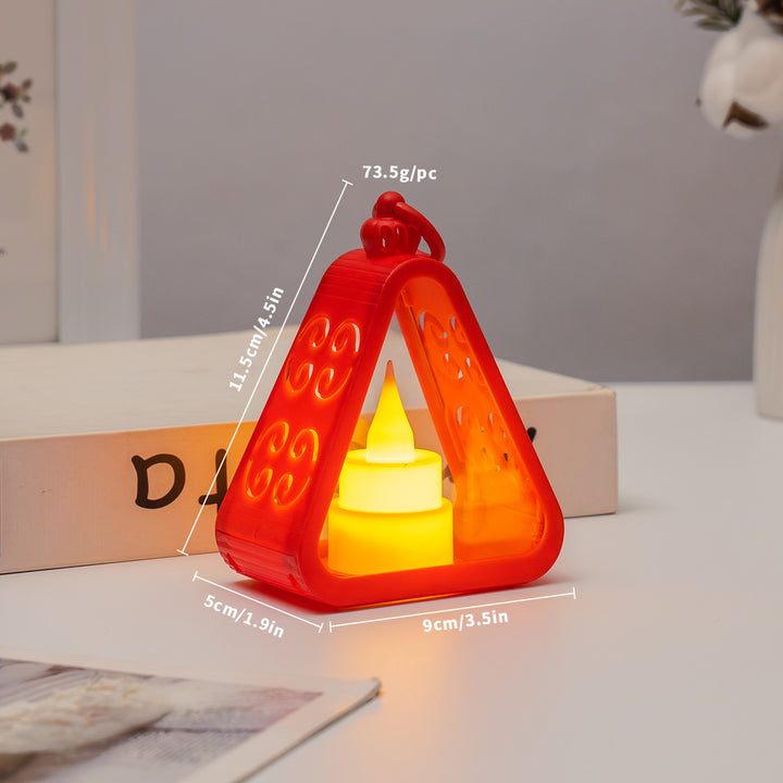 Decorative LED lantern in retro style for Christmas