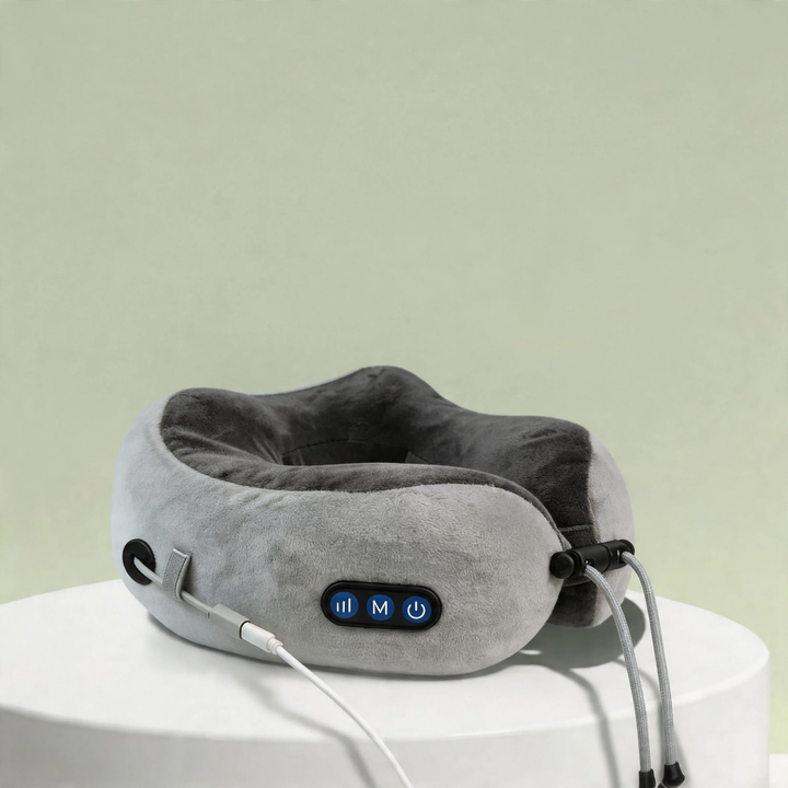 U-shaped neck massage pillow with mechanical massage