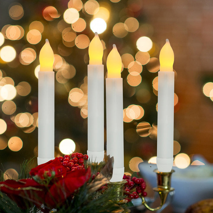 LED taper candle, flickering, for festive occasions