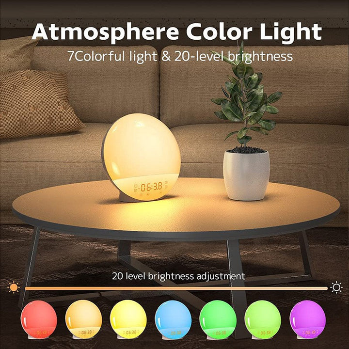 LED Sunrise Alarm Clock with Mood Light