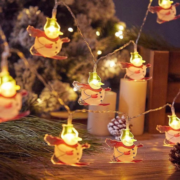 LED Christmas string lights with motifs