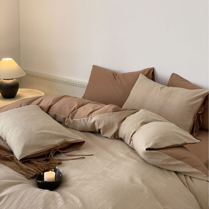 Cotton bedding set, 100s, long staple comb, 4-piece