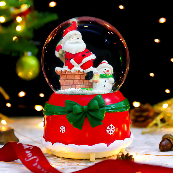 Christmas snow globe with Santa Claus motif