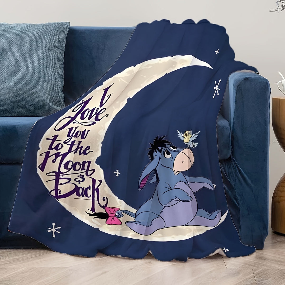 BowLift | Soft fleece blanket with Eeyore design - Available in multiple sizes for all seasons