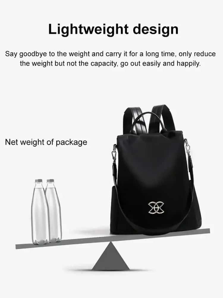 BowLift | Large Volume Theft-Proof Backpack — Secure Travel Backpack with Hidden Zipper