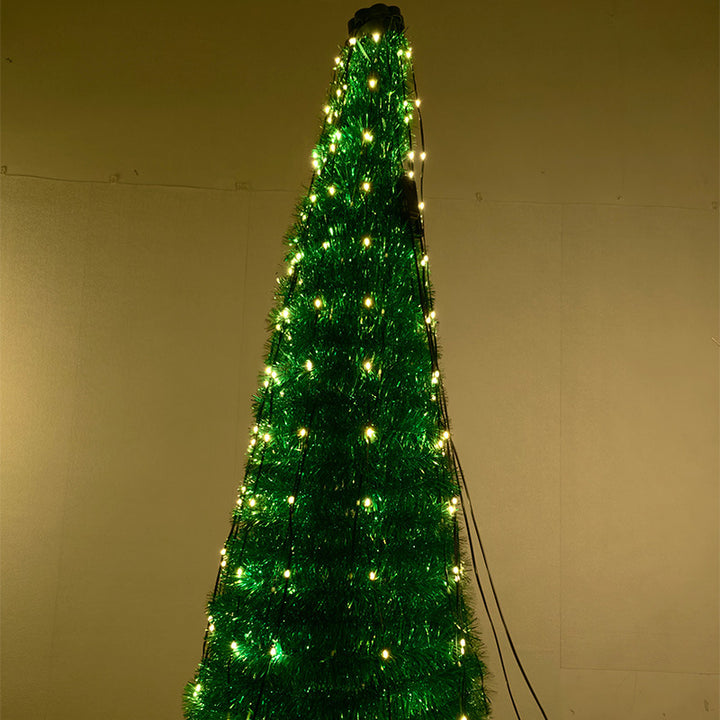 LED Christmas tree topper with light wire, 3 m, USB