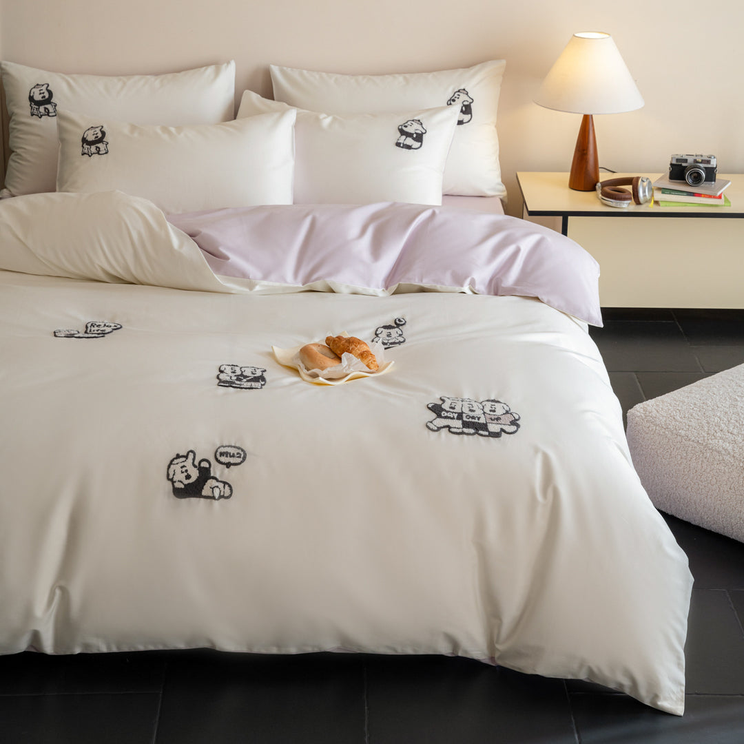 Cotton bedding set, 50S, cartoon pattern