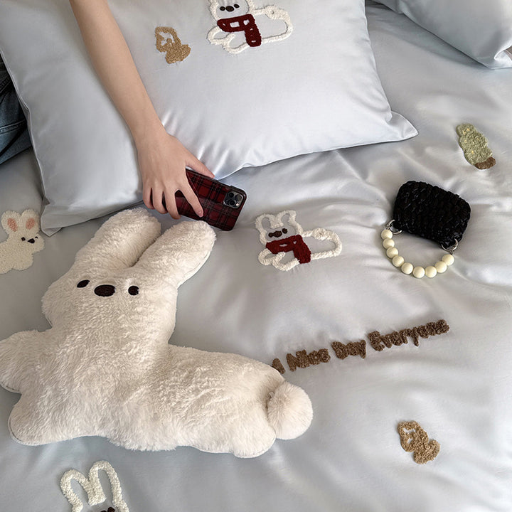 Bedding set made of long-staple cotton, satin, 4-piece