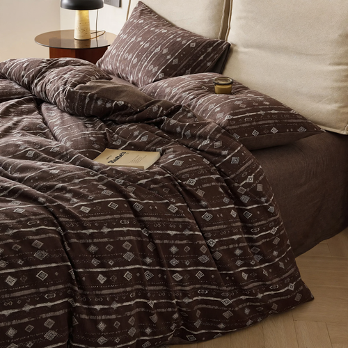 Bedding set, 4-piece, long-staple cotton, vintage pattern