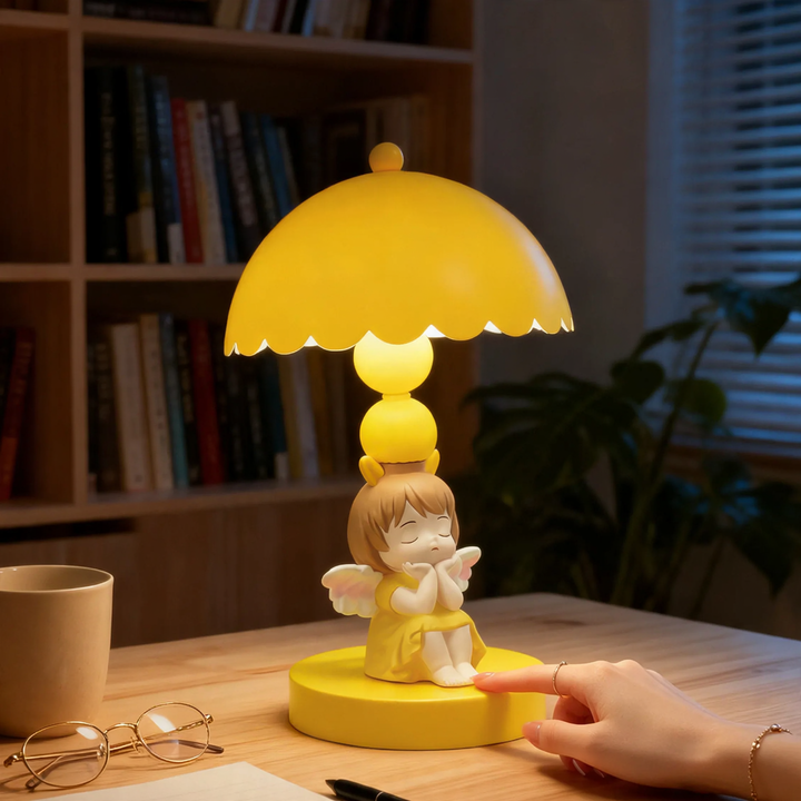 Angel table lamp, bedside lamp, 3-level dimmable