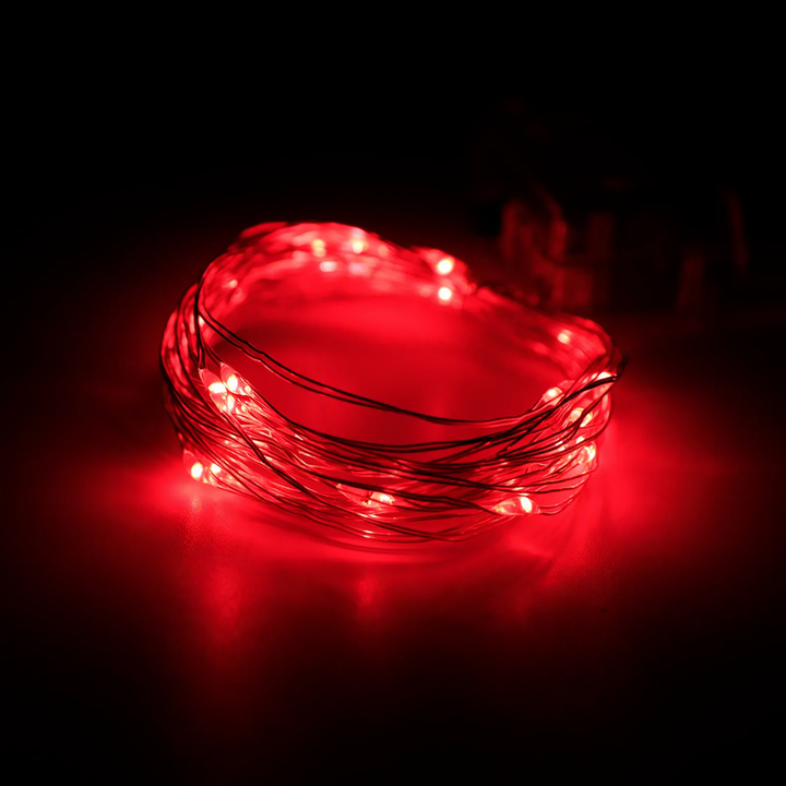 LED Copper Wire String Lights with Battery Box