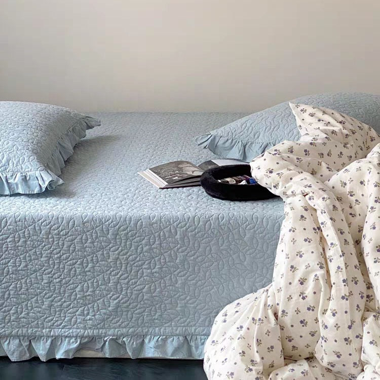 Cotton bedspread set, Korean style, 1.5 m