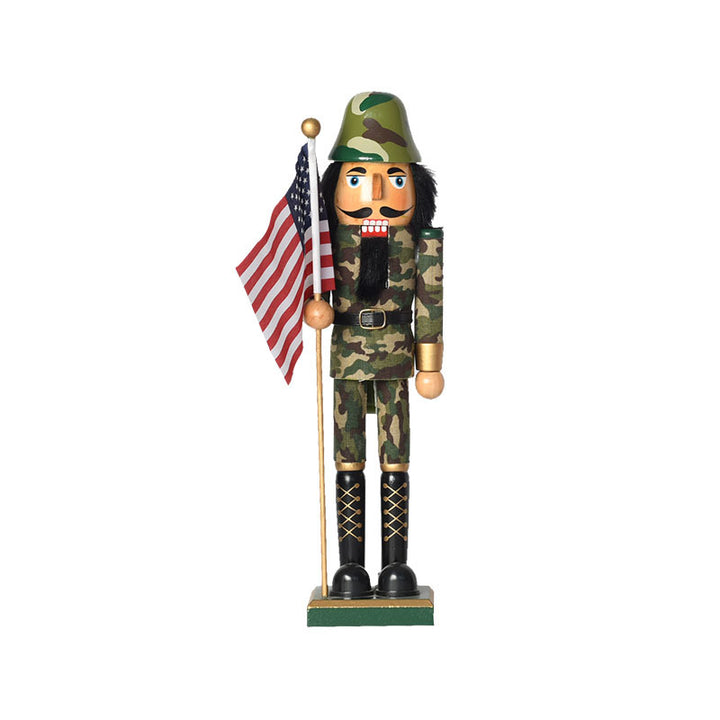 Nutcracker soldier made of wood, 38 cm, decorative figure