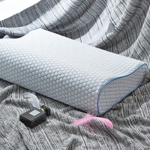 Wave pillow made of memory foam, 50 × 30 cm