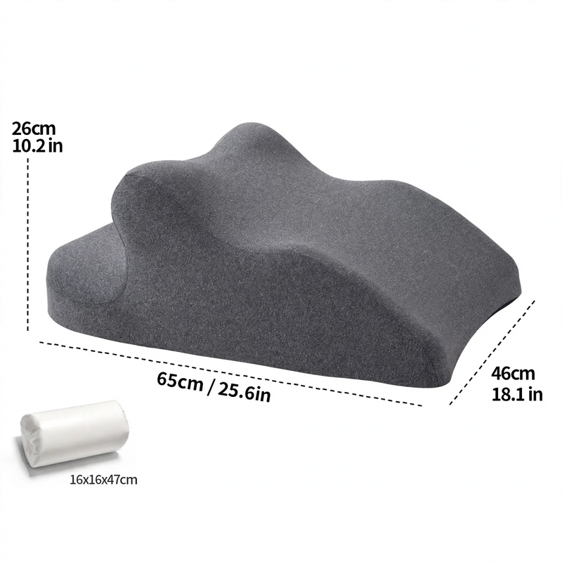 Multifunctional lounge support pillow made of memory foam