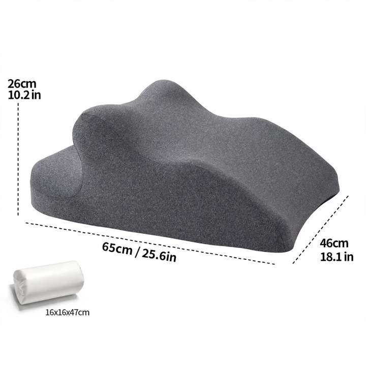 Multifunctional lounge support pillow made of memory foam