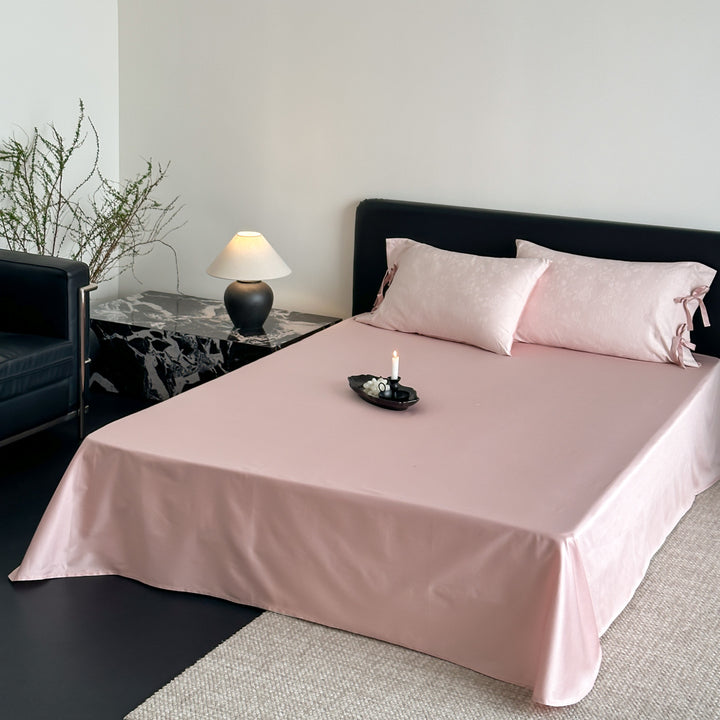Cotton bedding set with jacquard pattern
