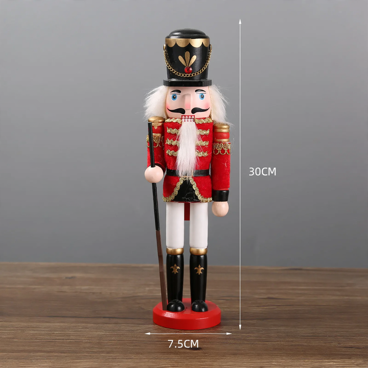 Nutcracker figure made of pine wood, European style