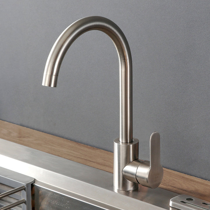 Stainless Steel Kitchen Faucet with Ceramic Valve