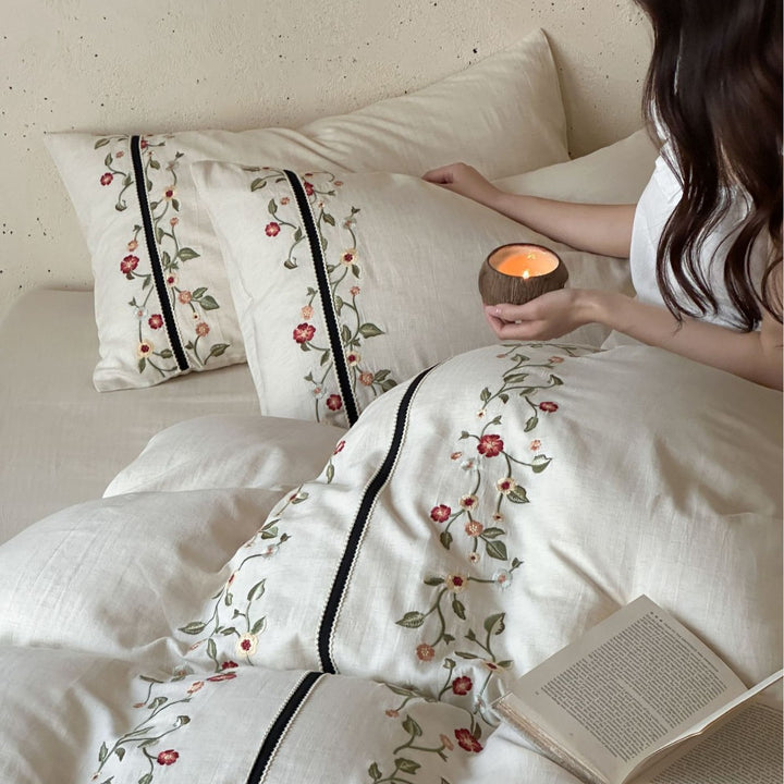 Linen-Cotton-Bedding-Set, 4-piece