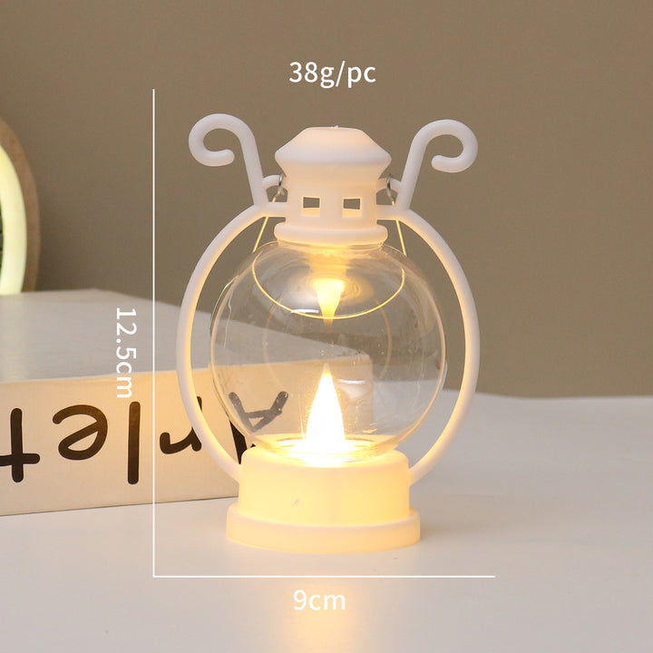 LED candle holder in retro style, decorative table lamp