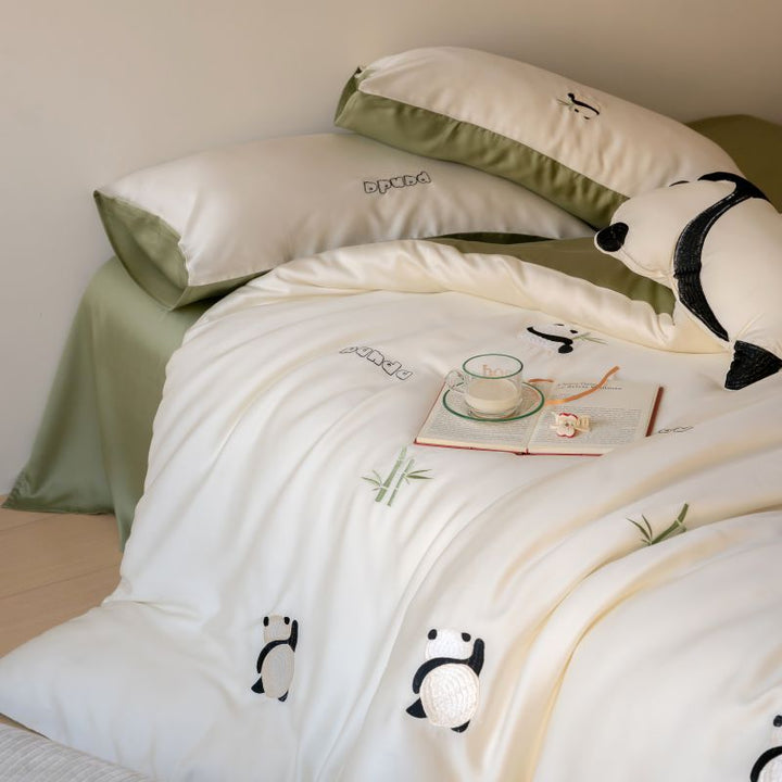 Bedding set, 4-piece, Lyocell, animal motif