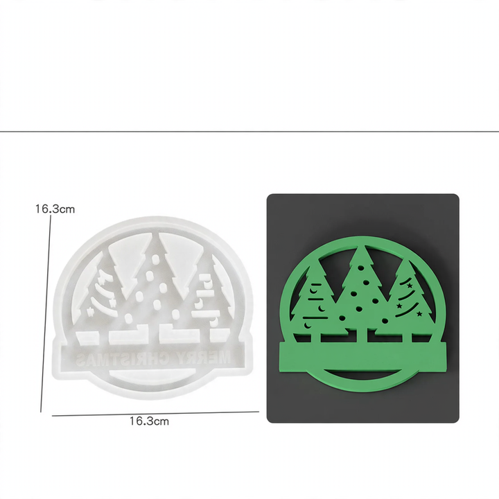 Silicone mold for candle holder and decoration